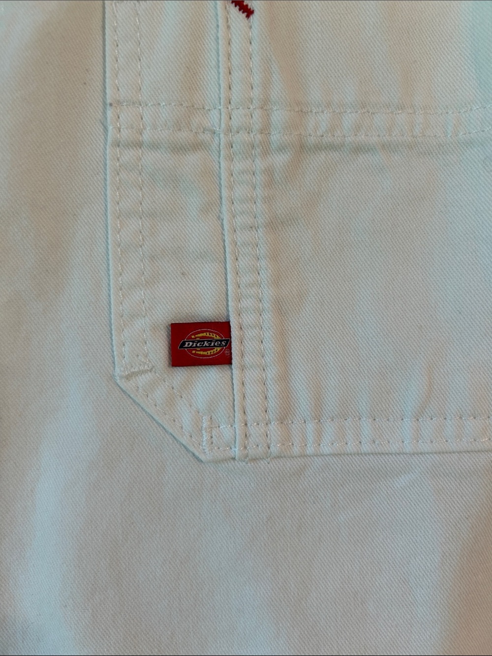 Dickies White Painter's Overalls with Paint Splatter - Picture 2 of 7